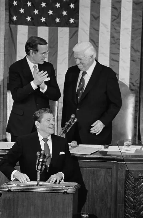Framed Print : Ronald Reagan Accepting Applause Framed Print : Ronald Reagan Accepting Applause