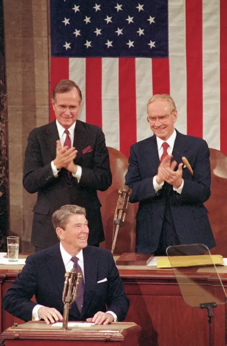 Framed Print : Ronald Reagan Addressing the Congress Framed Print : Ronald Reagan Addressing the Congress