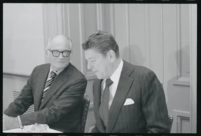 Framed Print : Ronald Reagan and Barry Goldwater Framed Print : Ronald Reagan and Barry Goldwater