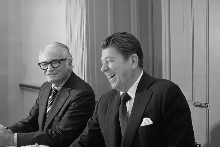 Framed Print : Ronald Reagan and Barry Goldwater