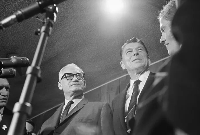Framed Print : Ronald Reagan with Barry Goldwater Framed Print : Ronald Reagan with Barry Goldwater