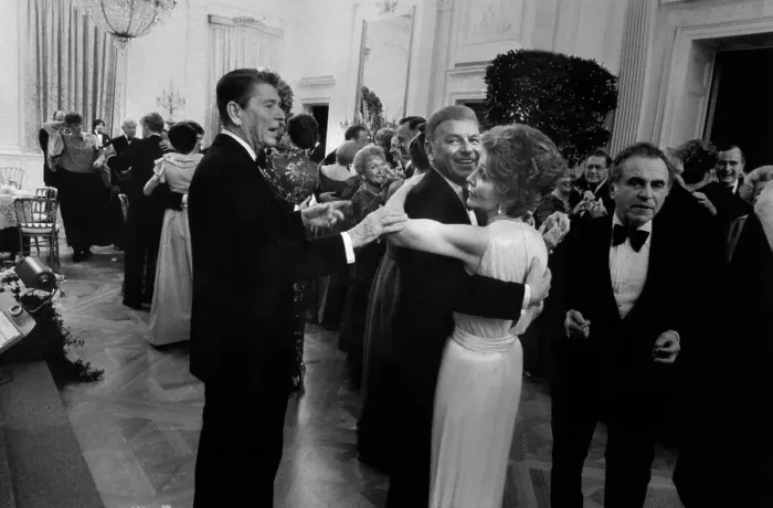 Framed Print : Ronald Reagan Cuts in on Wife with Frank Sinatra Framed Print : Ronald Reagan Cuts in on Wife with Frank Sinatra