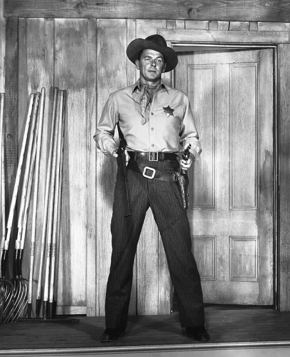 Framed Print : Ronald Reagan Dressed As Cowboy In Movie Framed Print : Ronald Reagan Dressed As Cowboy In Movie