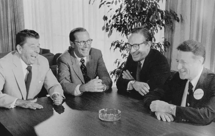 Framed Print : Ronald Reagan with Economic Advisors Framed Print : Ronald Reagan with Economic Advisors
