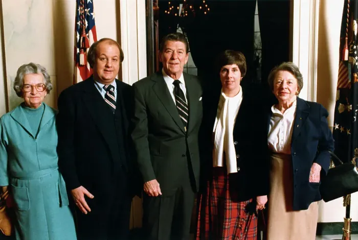 Framed Print : Ronald Reagan with Friends Framed Print : Ronald Reagan with Friends