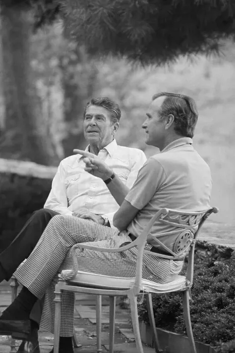 Framed Print : Ronald Reagan and George Bush Framed Print : Ronald Reagan and George Bush