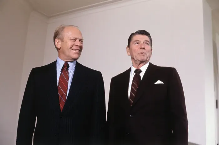 Framed Print : Ronald Reagan and Gerald Ford Framed Print : Ronald Reagan and Gerald Ford
