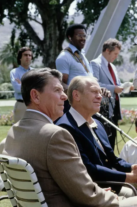Framed Print : Ronald Reagan And Gerald Ford