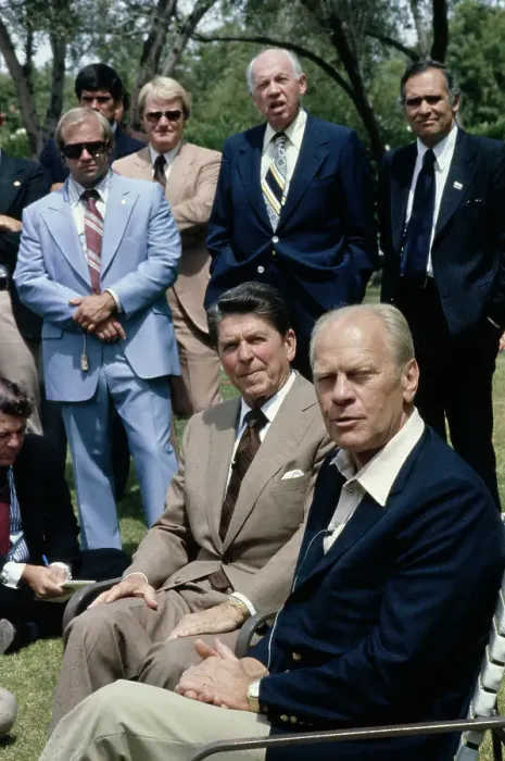 Framed Print : Ronald Reagan And Gerald Ford Framed Print : Ronald Reagan And Gerald Ford
