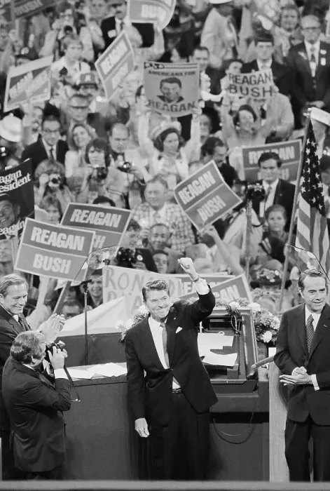 Framed Print : Ronald Reagan At Gop Convention Framed Print : Ronald Reagan At Gop Convention