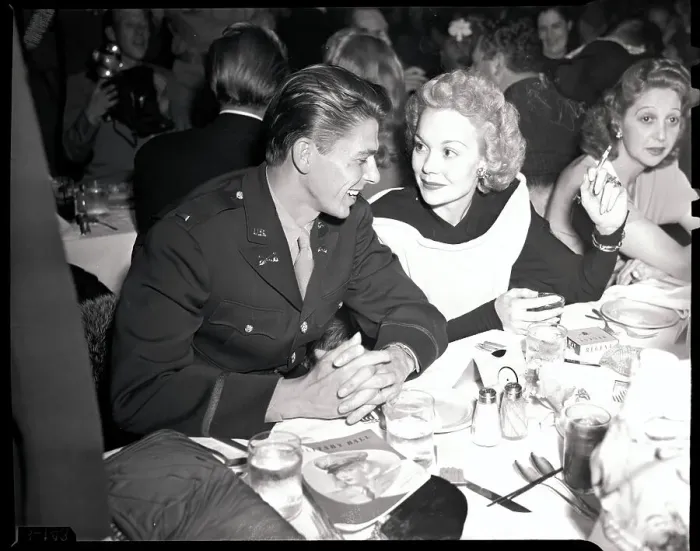 Framed Print : Ronald Reagan with Jane Wyman at Ball Framed Print : Ronald Reagan with Jane Wyman at Ball