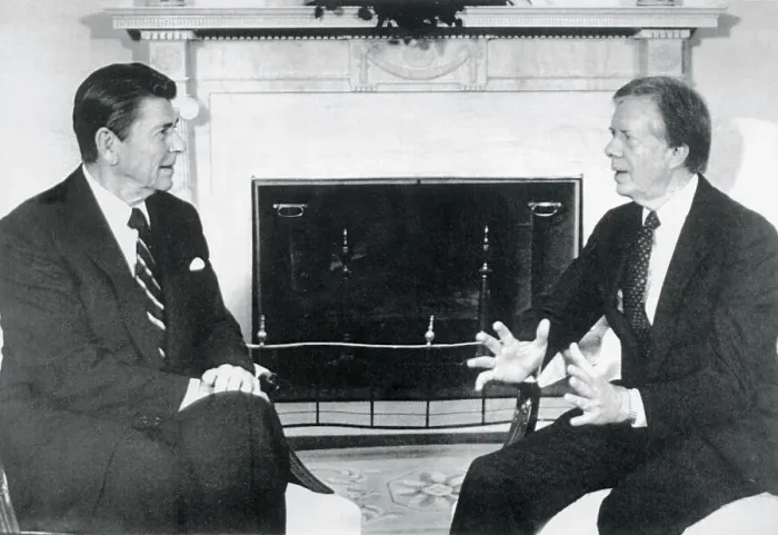 Framed Print : Ronald Reagan and Jimmy Carter Framed Print : Ronald Reagan and Jimmy Carter
