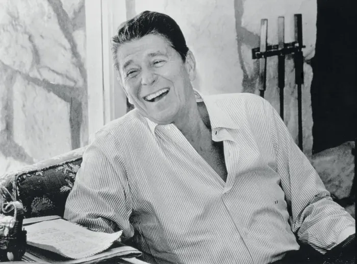 Framed Print : Ronald Reagan Laughing Framed Print : Ronald Reagan Laughing