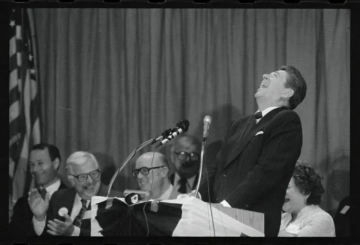 Framed Print : Ronald Reagan Laughing Framed Print : Ronald Reagan Laughing