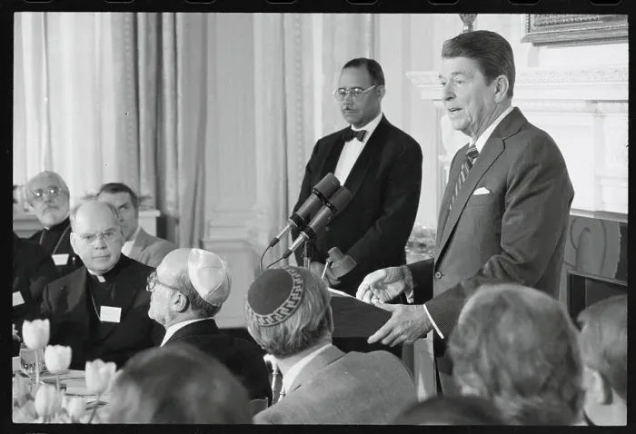 Framed Print : Ronald Reagan at a Luncheon Framed Print : Ronald Reagan at a Luncheon