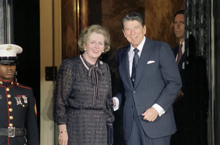 Framed Print : Ronald Reagan with Margaret Thatcher Framed Print : Ronald Reagan with Margaret Thatcher
