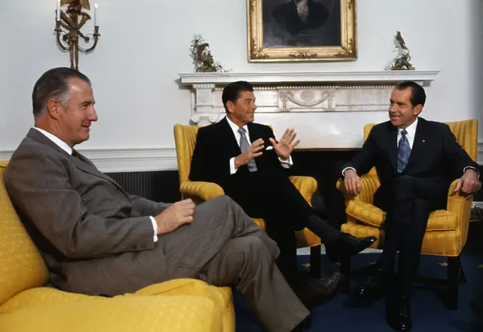 Framed Print : Ronald Reagan Meeting with President Nixon and Spiro Agnew Framed Print : Ronald Reagan Meeting with President Nixon and Spiro Agnew