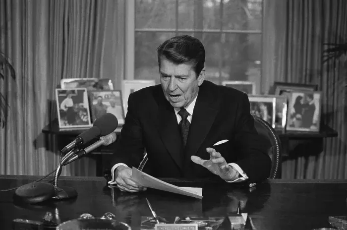 Framed Print : Ronald Reagan Performing Radio Broadcast Framed Print : Ronald Reagan Performing Radio Broadcast