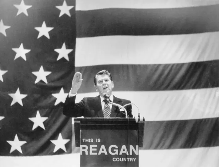 Framed Print : Ronald Reagan at Podium Framed Print : Ronald Reagan at Podium
