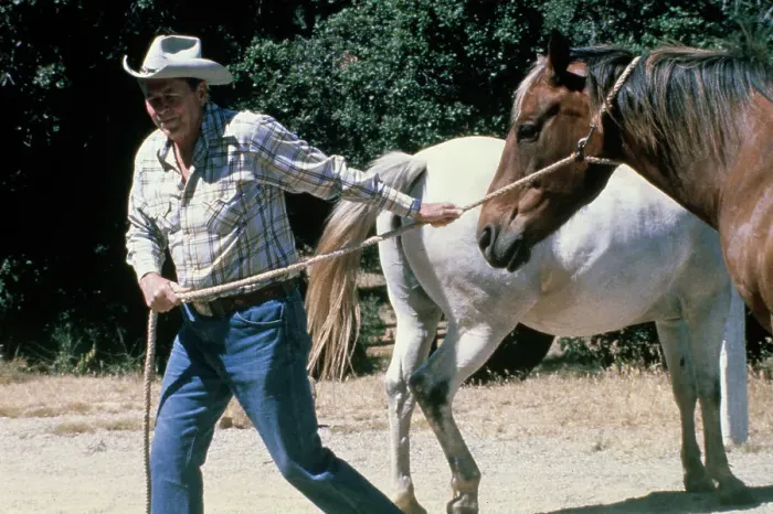 Framed Print : Ronald Reagan At Rancho del Cielo Framed Print : Ronald Reagan At Rancho del Cielo
