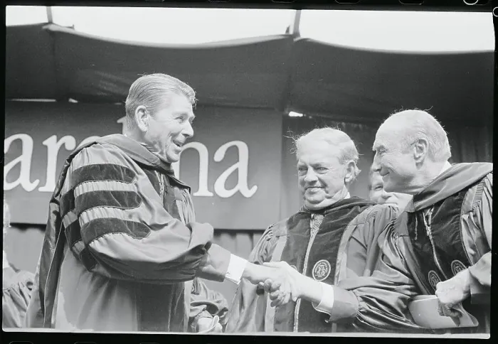 Framed Print : Ronald Reagan Receiving Congratulations Framed Print : Ronald Reagan Receiving Congratulations