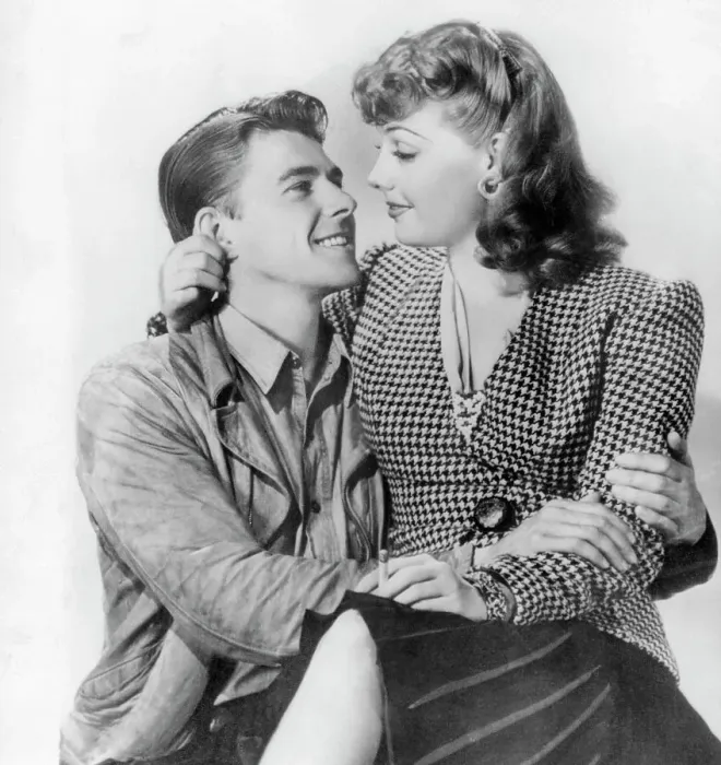 Framed Print : Ronald Reagan in Scene with Actress Framed Print : Ronald Reagan in Scene with Actress