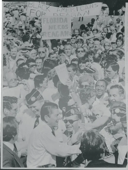 Framed Print : Ronald Reagan Surrounded by Supporters Framed Print : Ronald Reagan Surrounded by Supporters