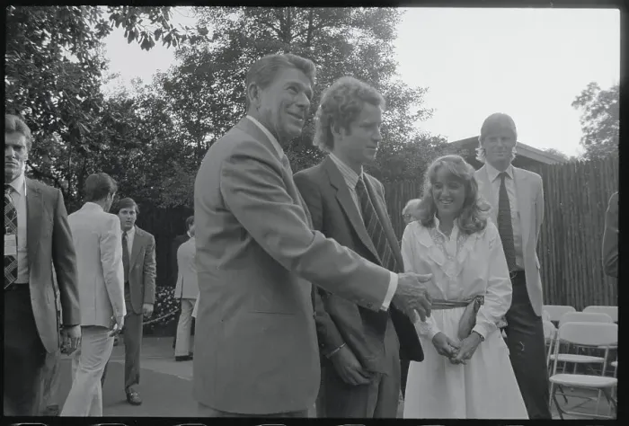 Framed Print : Ronald Reagan with Tennis Players Framed Print : Ronald Reagan with Tennis Players