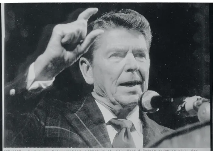 Framed Print : Ronald Reagan at University Podium Framed Print : Ronald Reagan at University Podium