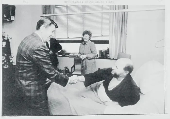 Framed Print : Ronald Reagan Visiting Ed Rollins Framed Print : Ronald Reagan Visiting Ed Rollins