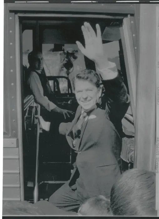 Framed Print : Ronald Reagan Waving Framed Print : Ronald Reagan Waving