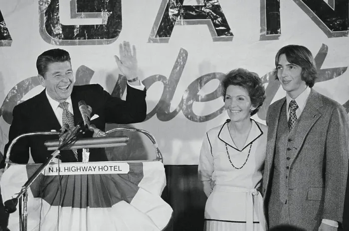 Framed Print : Ronald Reagan Waving Framed Print : Ronald Reagan Waving