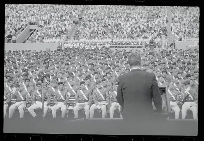 Framed Print : Ronald Reagan at West Point Graduation Framed Print : Ronald Reagan at West Point Graduation