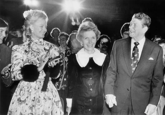 Framed Print : Ronald Reagan and Wife Leaving Benefit Concert Framed Print : Ronald Reagan and Wife Leaving Benefit Concert