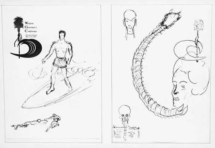 Framed Print : Ronald Reagan's Drawings Framed Print : Ronald Reagan's Drawings