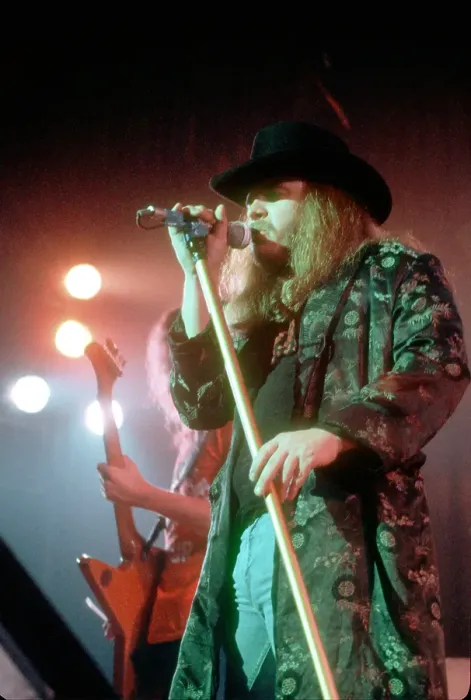 Framed Print : Ronnie Van Zant Of Lynyrd Skynyrd Performs Framed Print : Ronnie Van Zant Of Lynyrd Skynyrd Performs