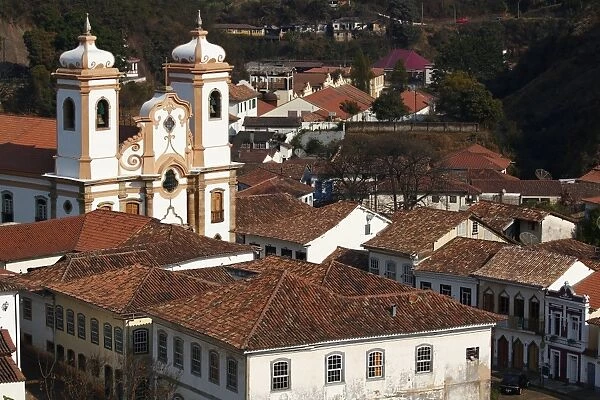 Roof of the Church of Our Lady Of the Rosary (1757) in Ouro Preto