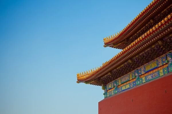 Roof of Forbidden City, Beijing, China