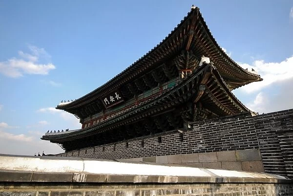Roof of the Jangan-moon (Gate), the Suwon Hwasung