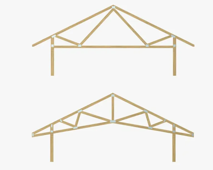 Framed Print : Roof trusses Framed Print : Roof trusses