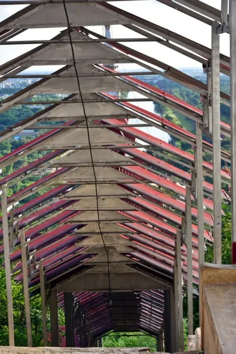 Framed Print : roofing structure