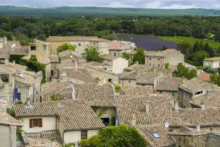 Framed Print : Roofs, Grignan, Departement Drome, Rhone-Alpes, Provence, France Framed Print : Roofs, Grignan, Departement Drome, Rhone-Alpes, Provence, France