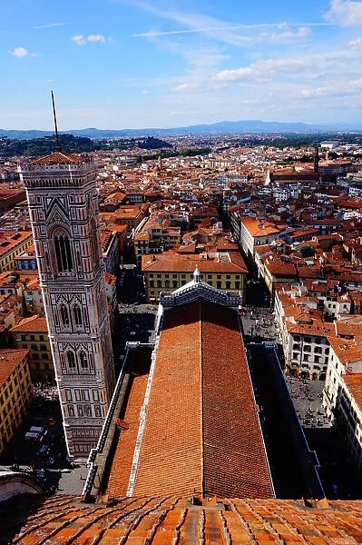 Rooftop of the Cathedral of Florence and Surroundings, Florence, Italy