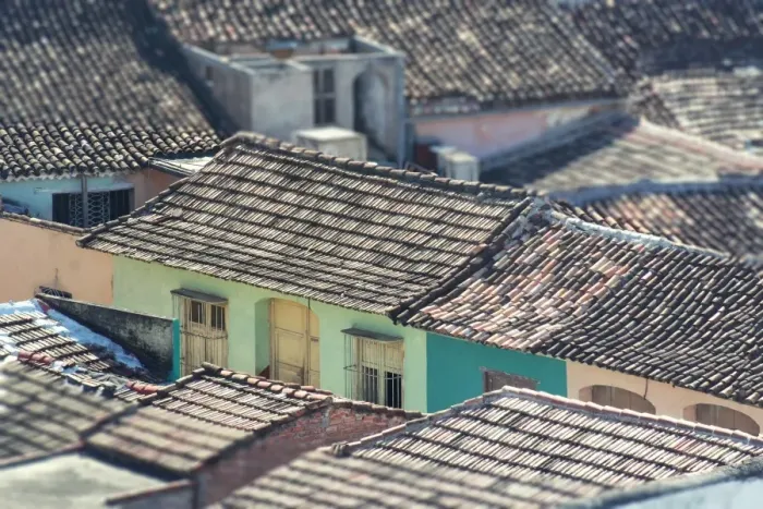 Framed Print : Rooftop view Framed Print : Rooftop view