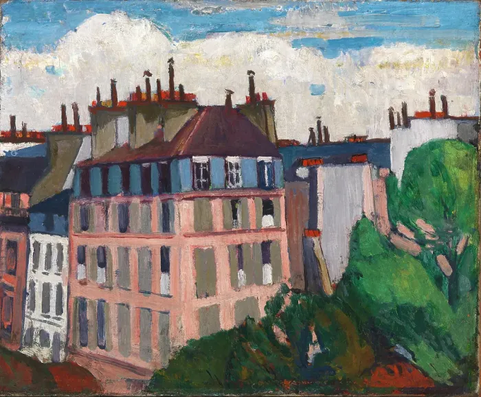 Framed Print : Rooftops, Paris, 1909-1912. Artist H Lyman Sayen