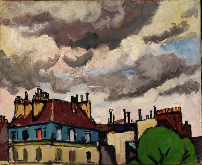 Framed Print : Rooftops And Clouds Framed Print : Rooftops And Clouds