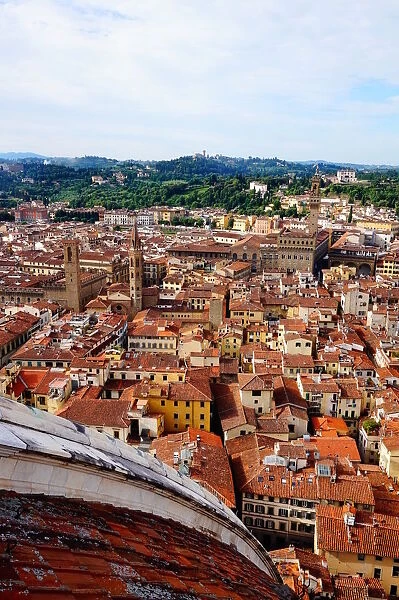 Rooftops of Florence, Colourful overview, Italy