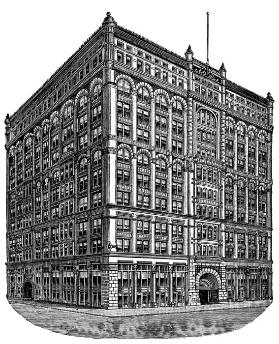 Framed Print : Rookery Building Framed Print : Rookery Building