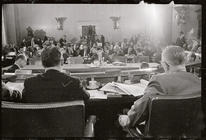 Framed Print : Back Room View at Ralph Nader Senate Hearing Framed Print : Back Room View at Ralph Nader Senate Hearing