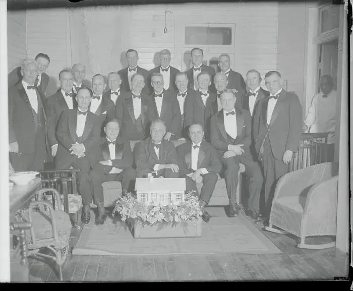 Framed Print : Roosevelt and Former Classmates Framed Print : Roosevelt and Former Classmates
